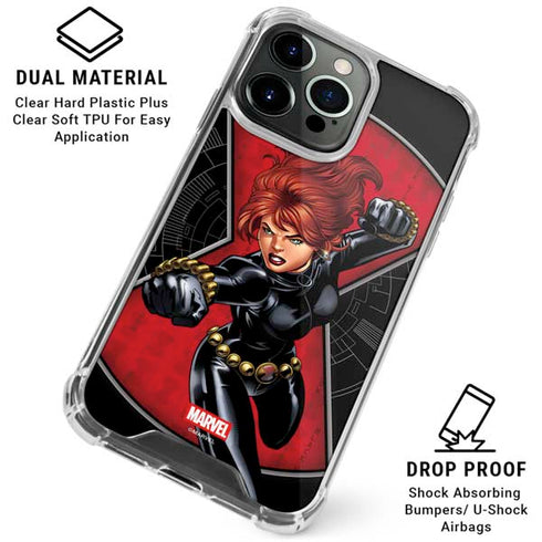 Marvel Black Widow Natasha Romanova iPhone 15 Pro Clear Case